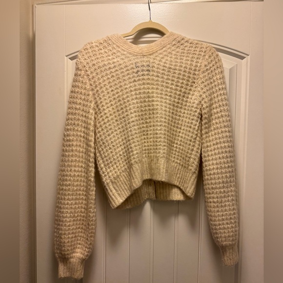 Abercrombie Cropped Waffle Sweater - Picture 2 of 4